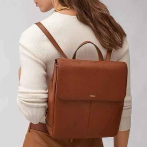 Fossil Claire Leather Backpack *New With Tags*